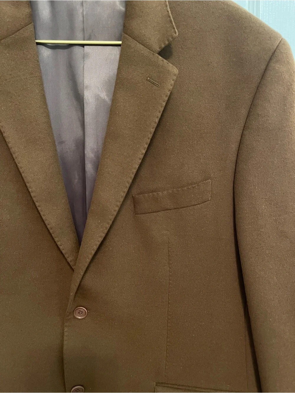 Michael Michael Kors Brown Wool Silk Cashmere Blazer Sport Coat Men’s 42R